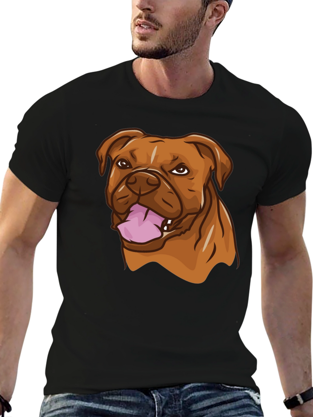 Dog Breed Graphic Black T-Shirt