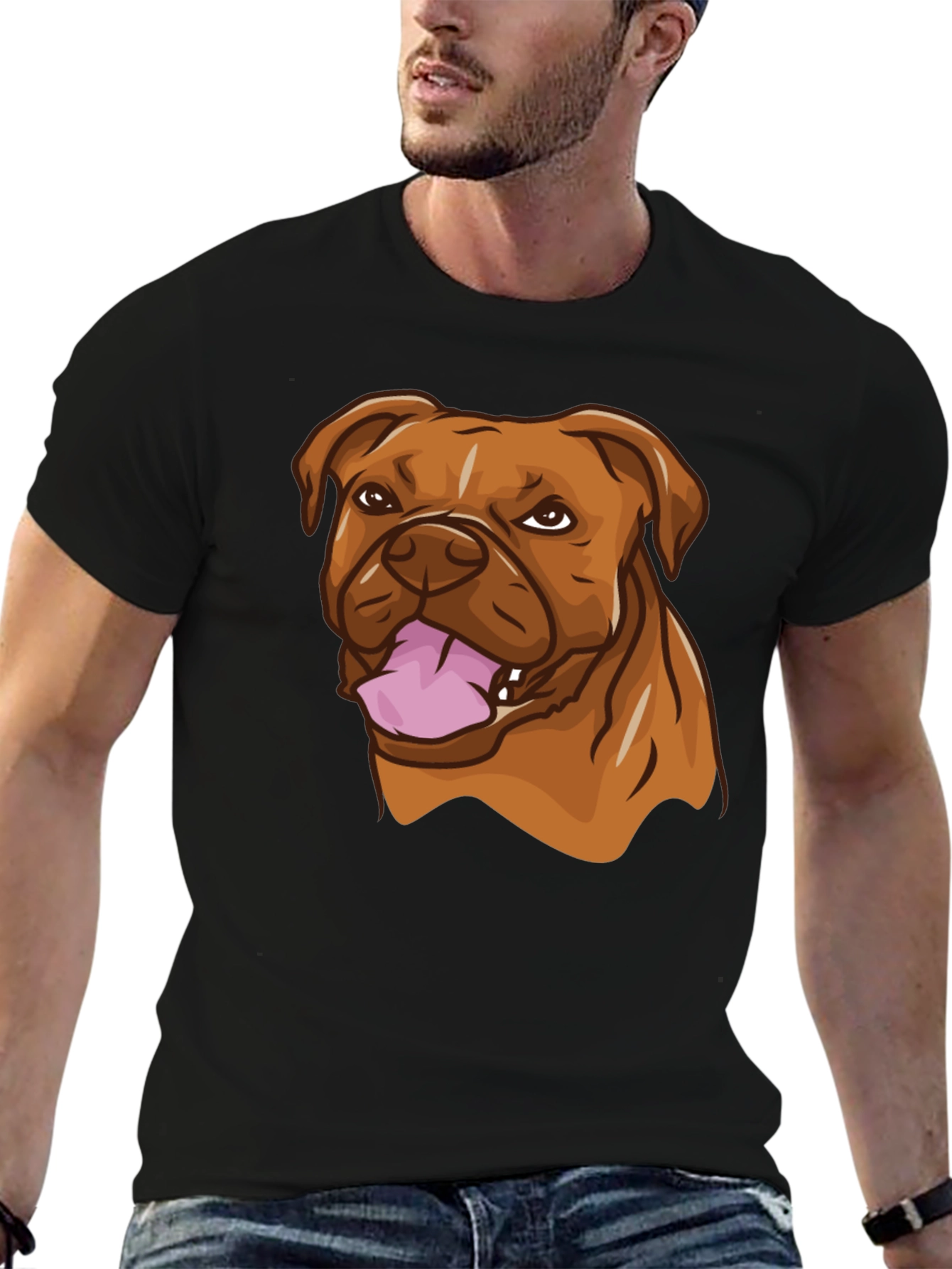Dog Breed Graphic Black T-Shirt