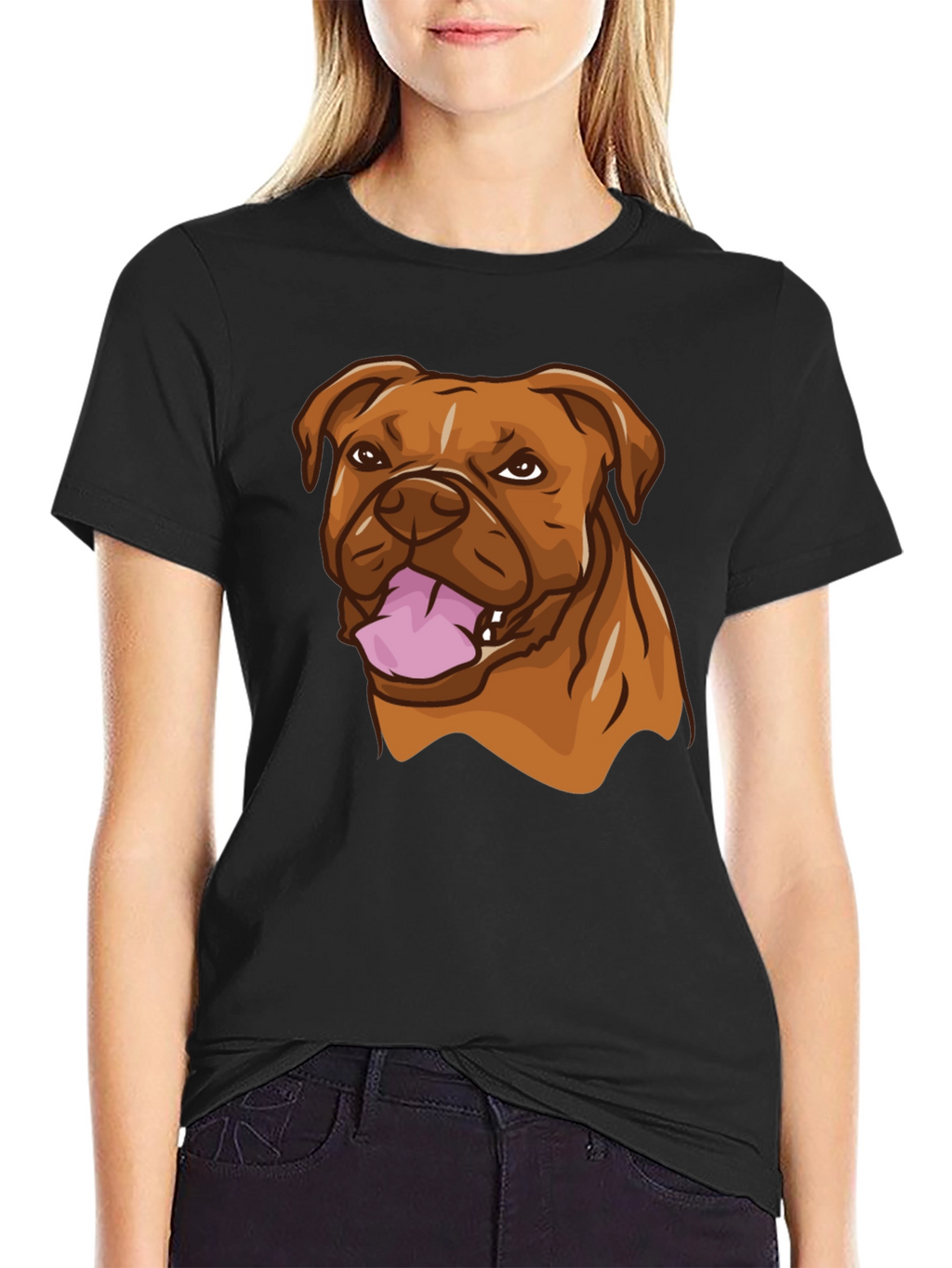 Dog Breed Graphic Black T-Shirt