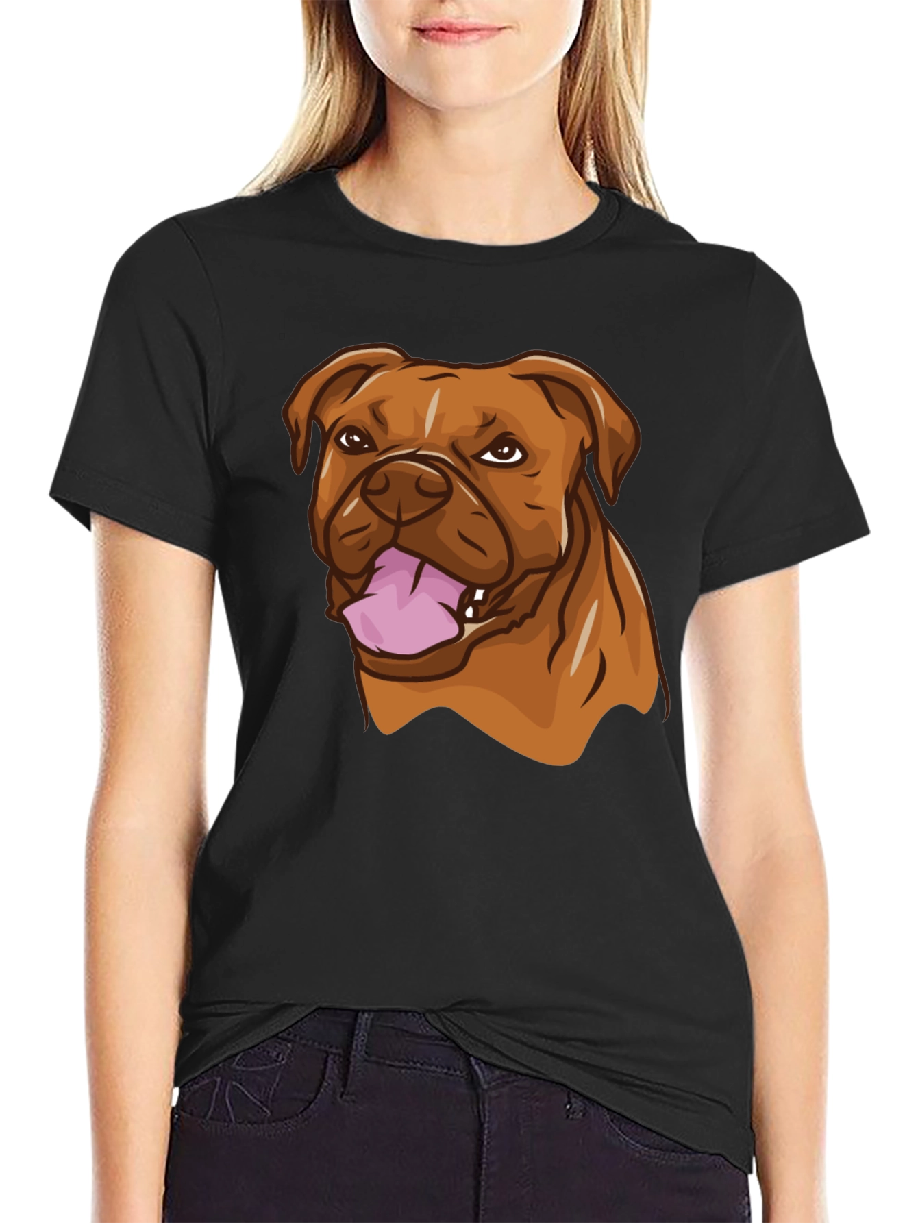 Dog Breed Graphic Black T-Shirt