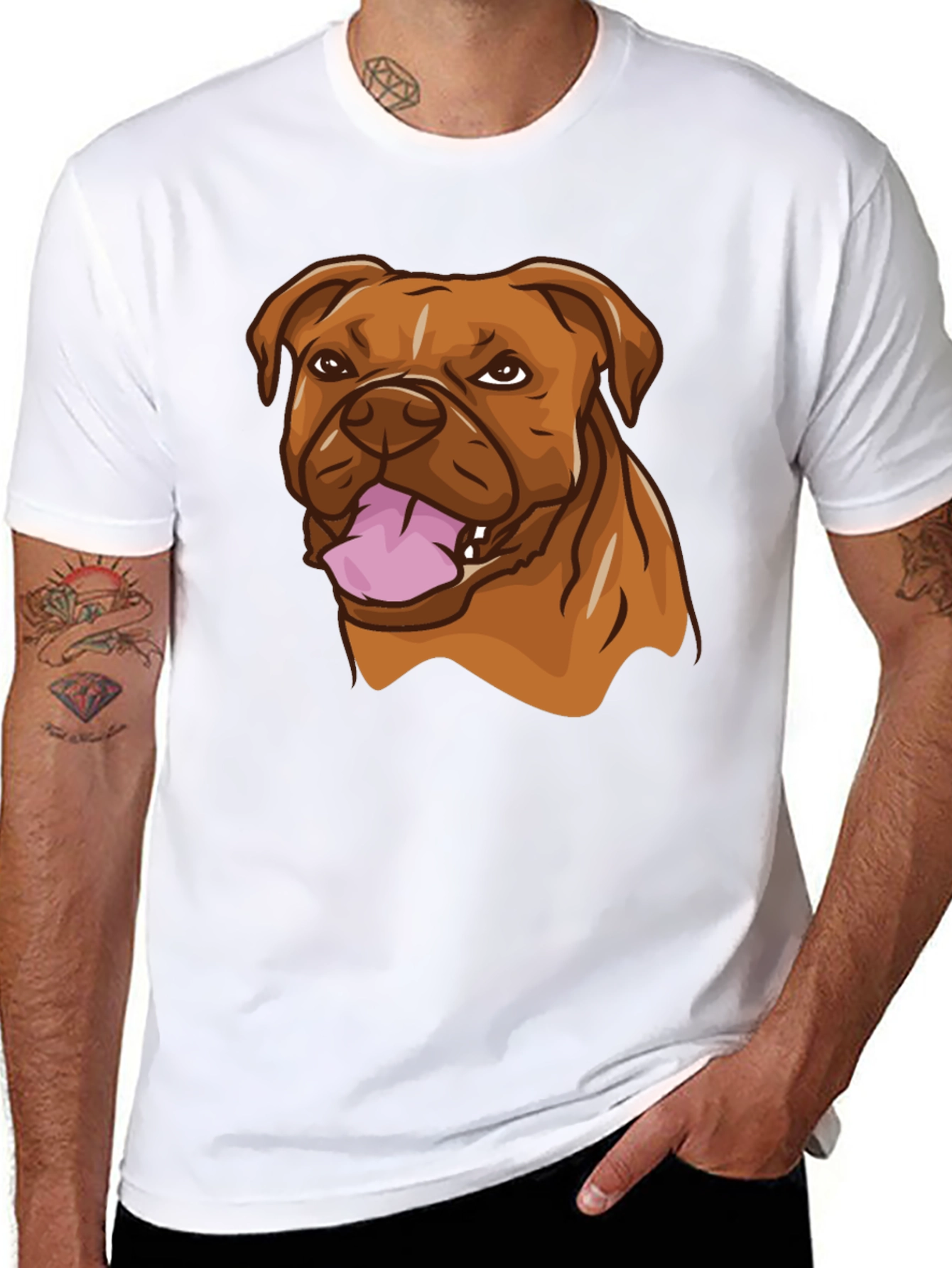 Dog Breed Graphic Black T-Shirt