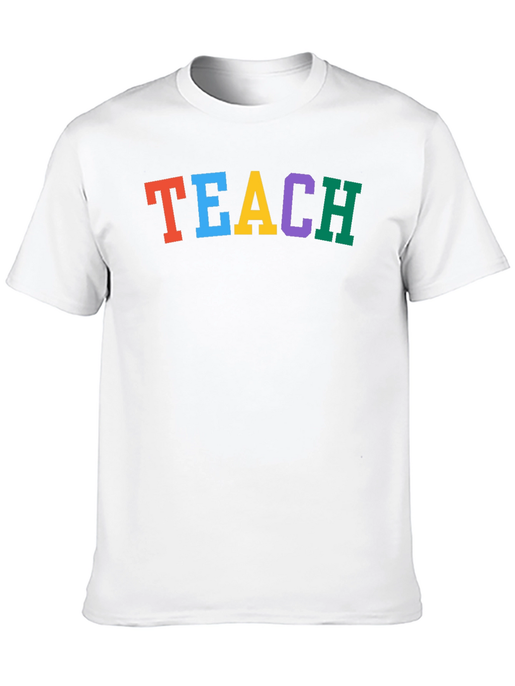 Colorful TEACH Black T-Shirt