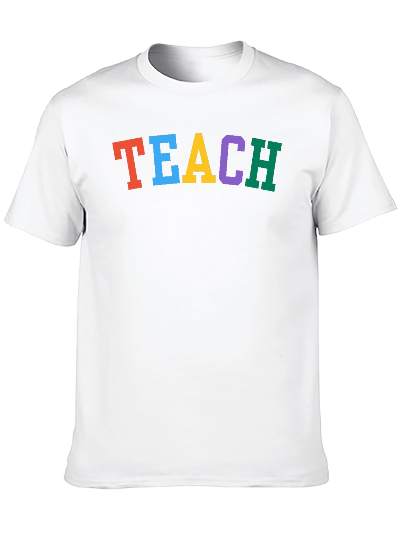 Colorful TEACH Black T-Shirt
