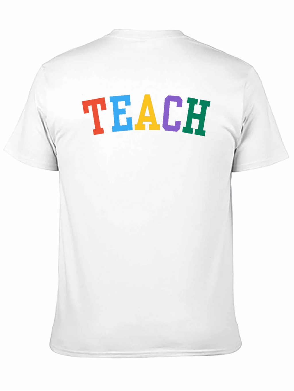 Colorful TEACH Black T-Shirt