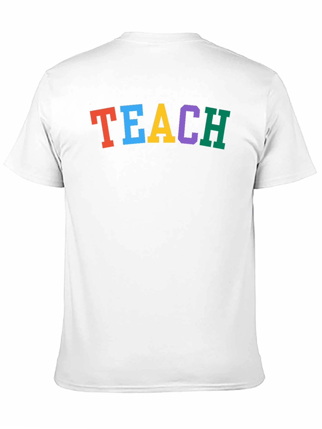 Colorful TEACH Black T-Shirt