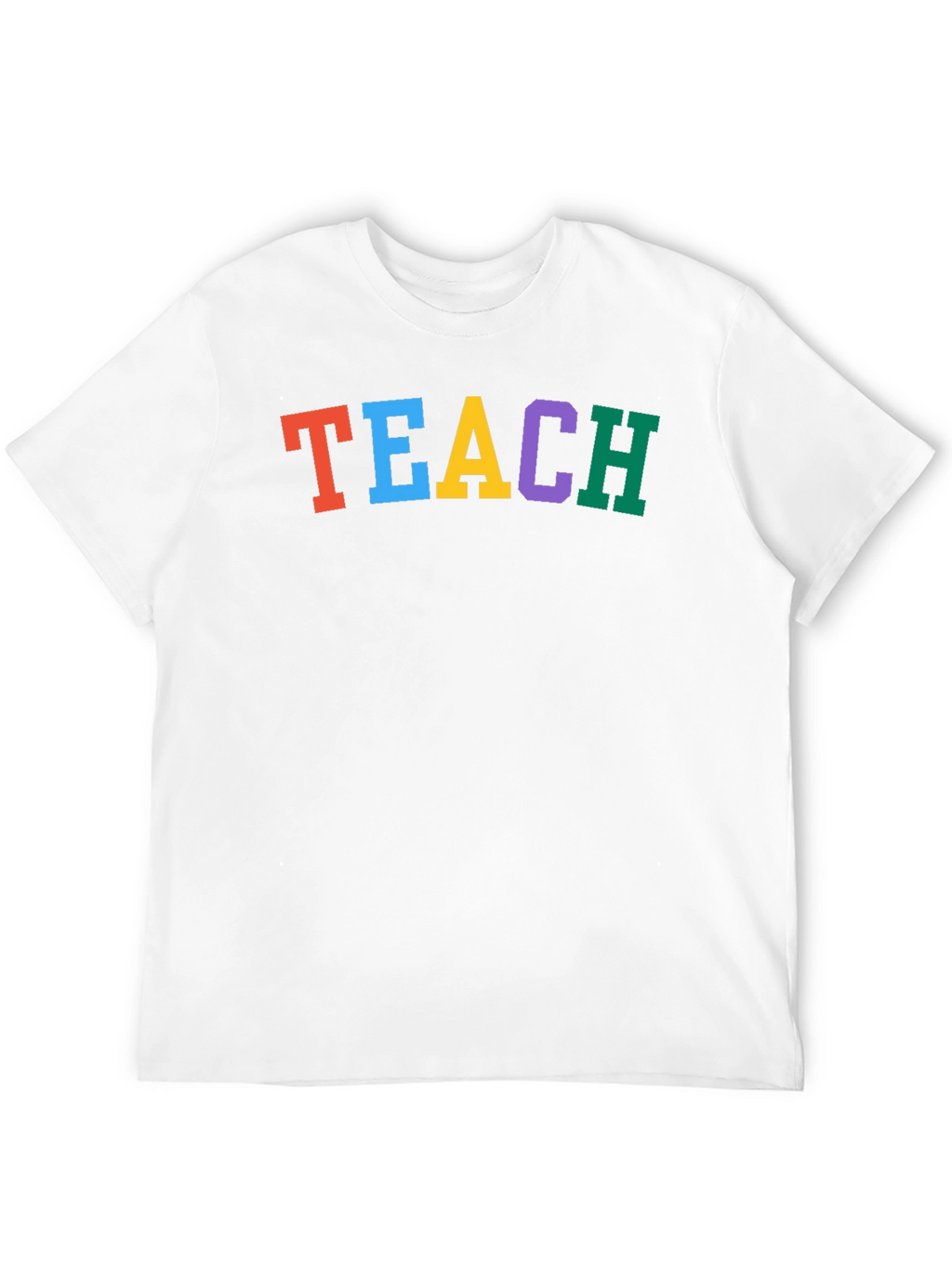 Colorful TEACH Black T-Shirt