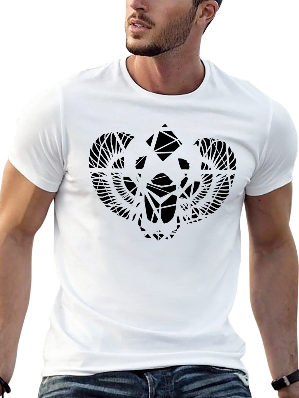 Unique Graphic Black T-Shirt