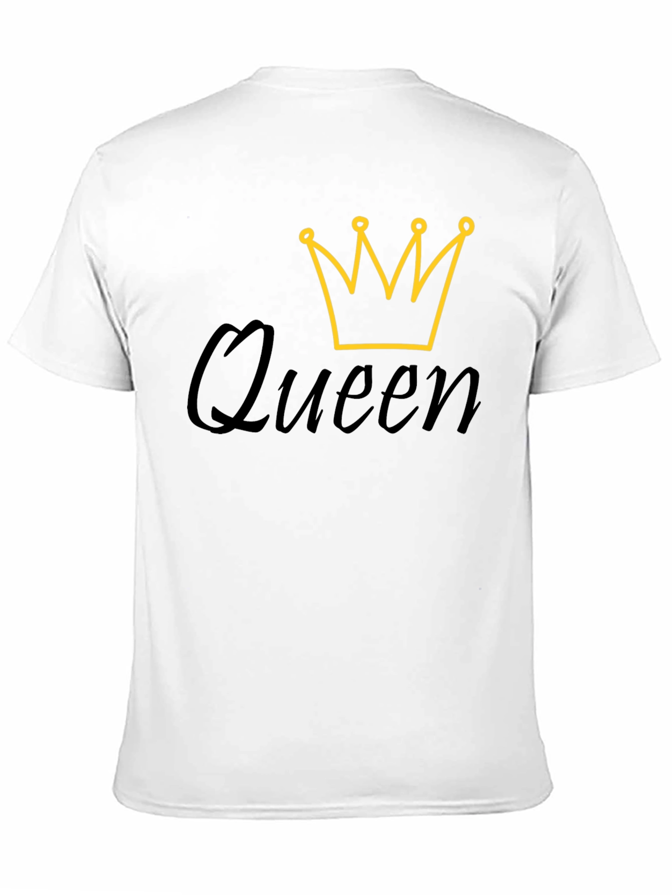 Queen Crown Graphic Black T-Shirt