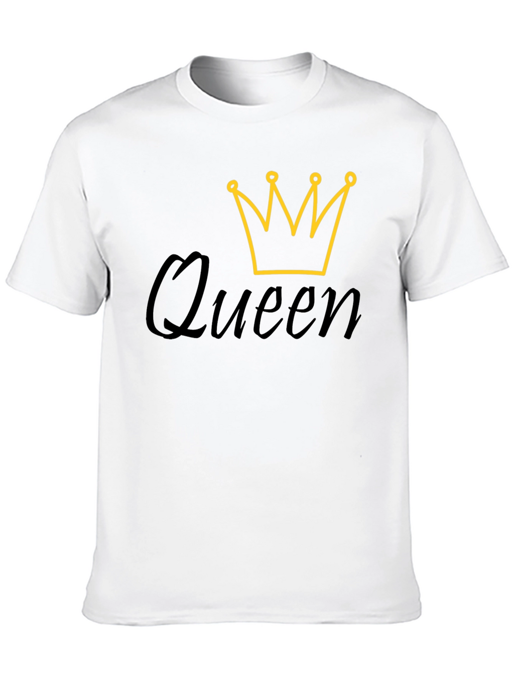 Queen Crown Graphic Black T-Shirt