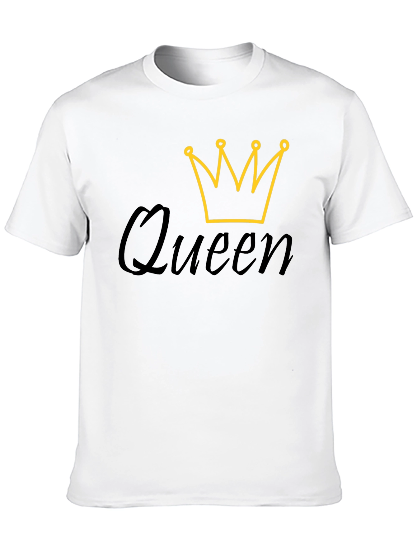 Queen Crown Graphic Black T-Shirt