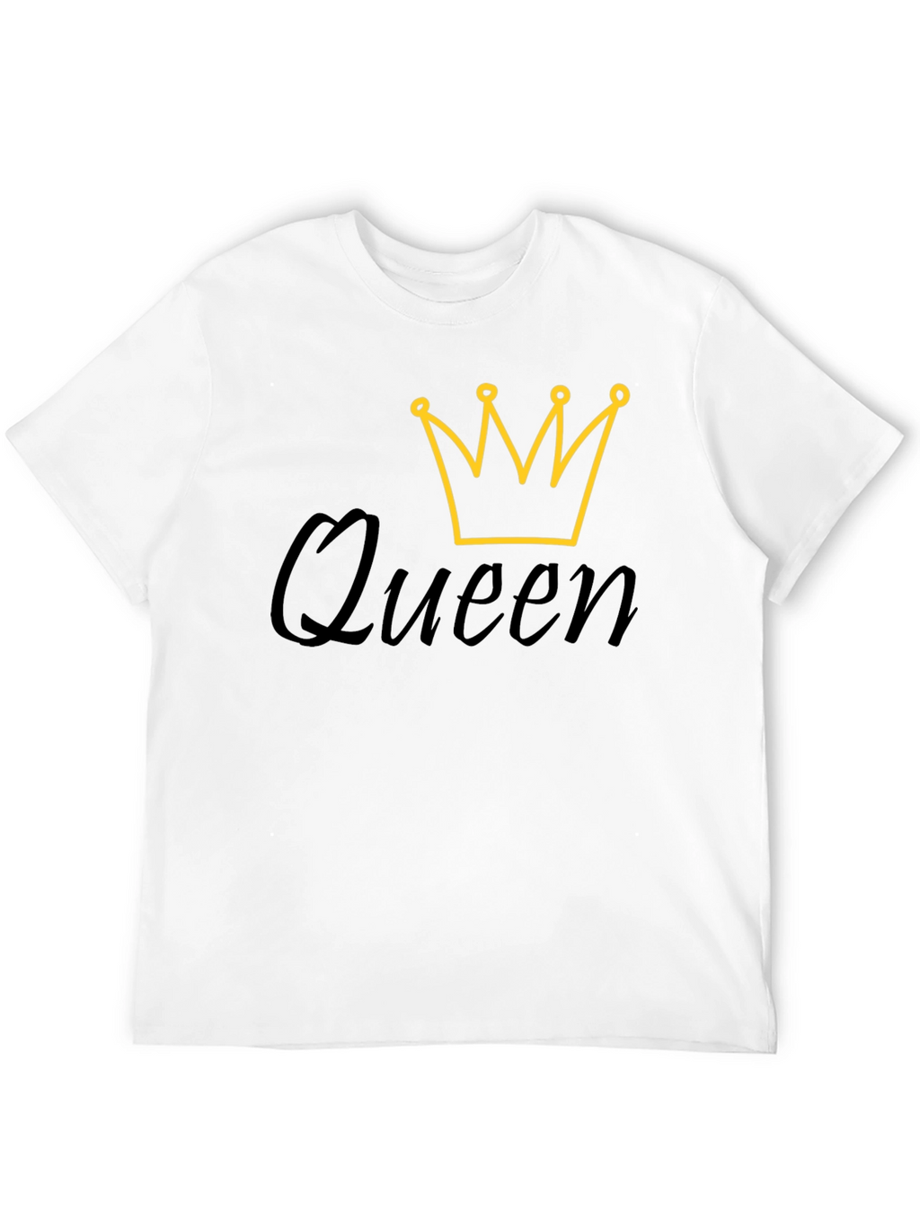 Queen Crown Graphic Black T-Shirt