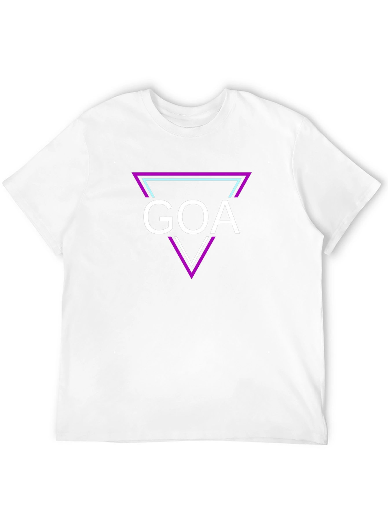 GOA Triangle Graphic T-Shirt - Casual Stylish Tee