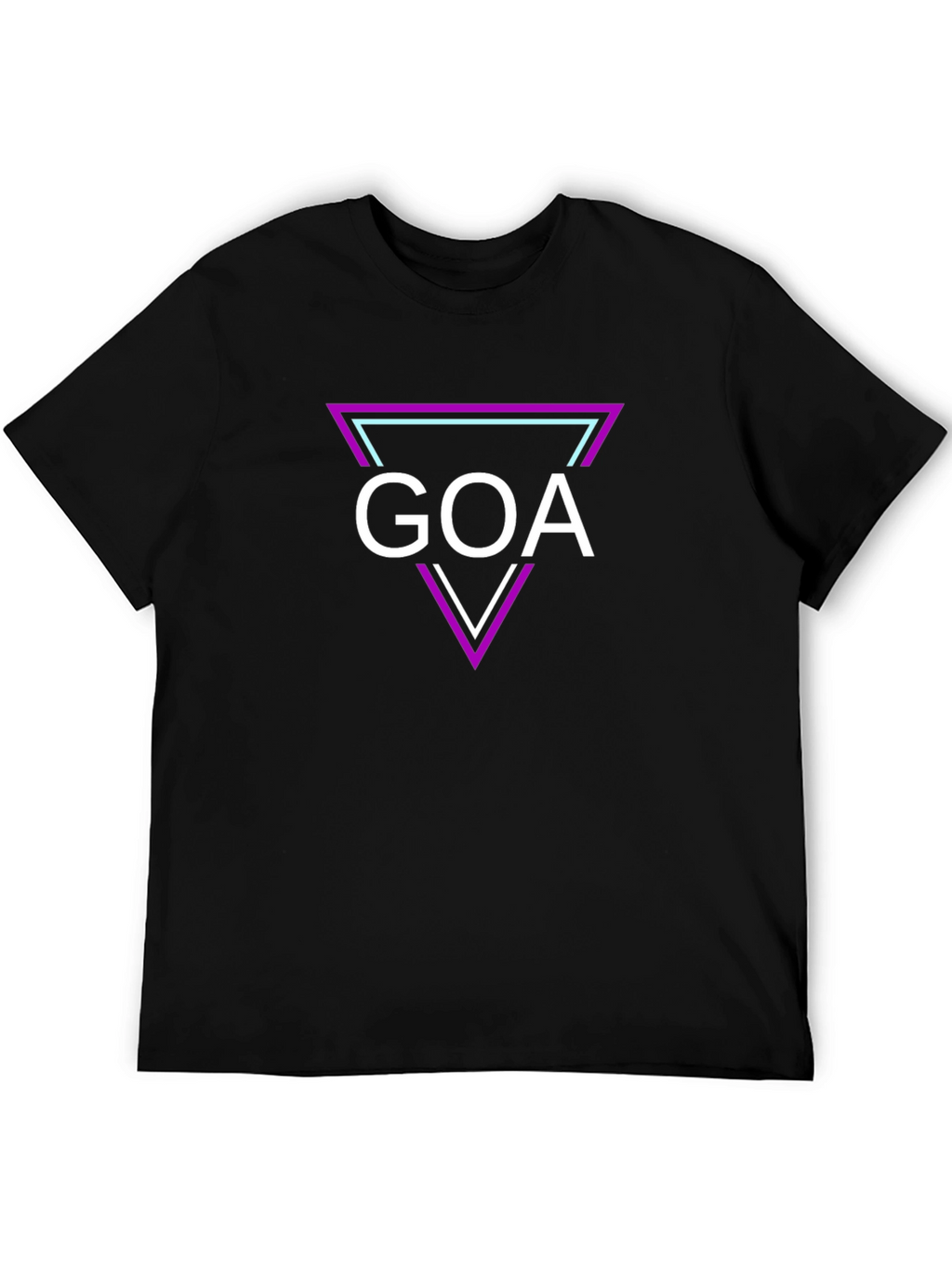 GOA Triangle Graphic T-Shirt - Casual Stylish Tee