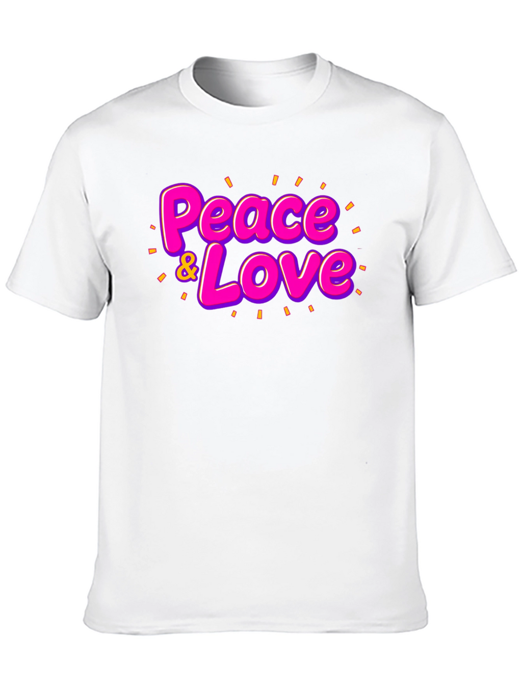 Peace & Love Graphic T-Shirt - Black