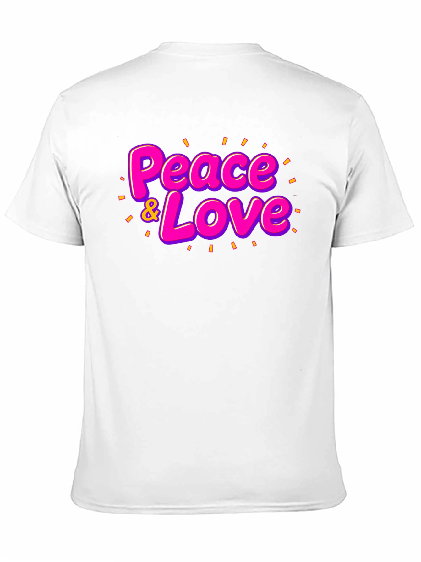 Peace & Love Graphic T-Shirt - Black