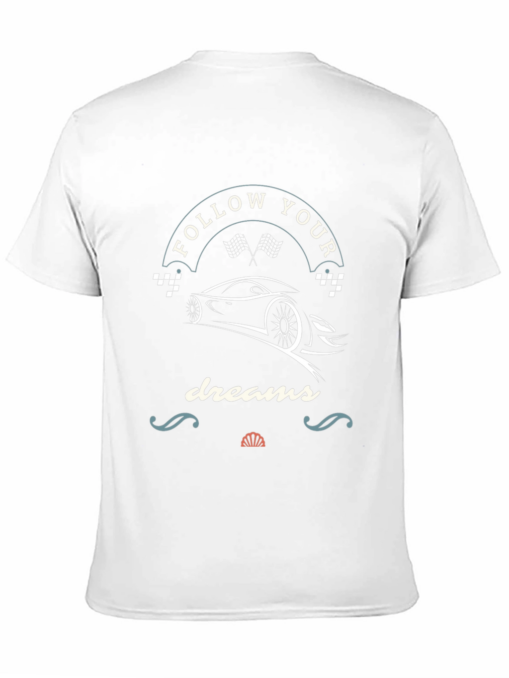 Follow Your Dreams Racing Car T-Shirt - Black