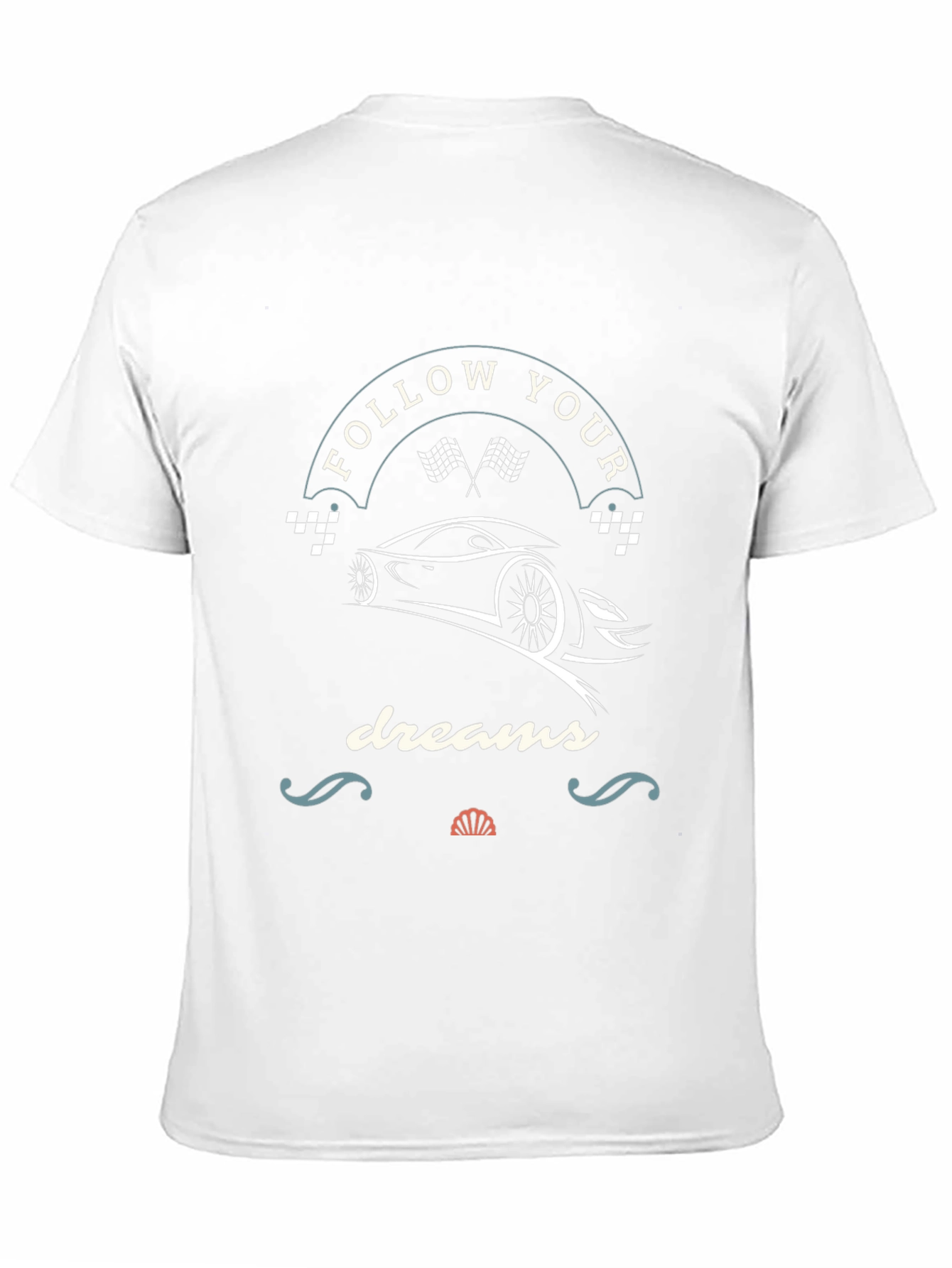 Follow Your Dreams Racing Car T-Shirt - Black