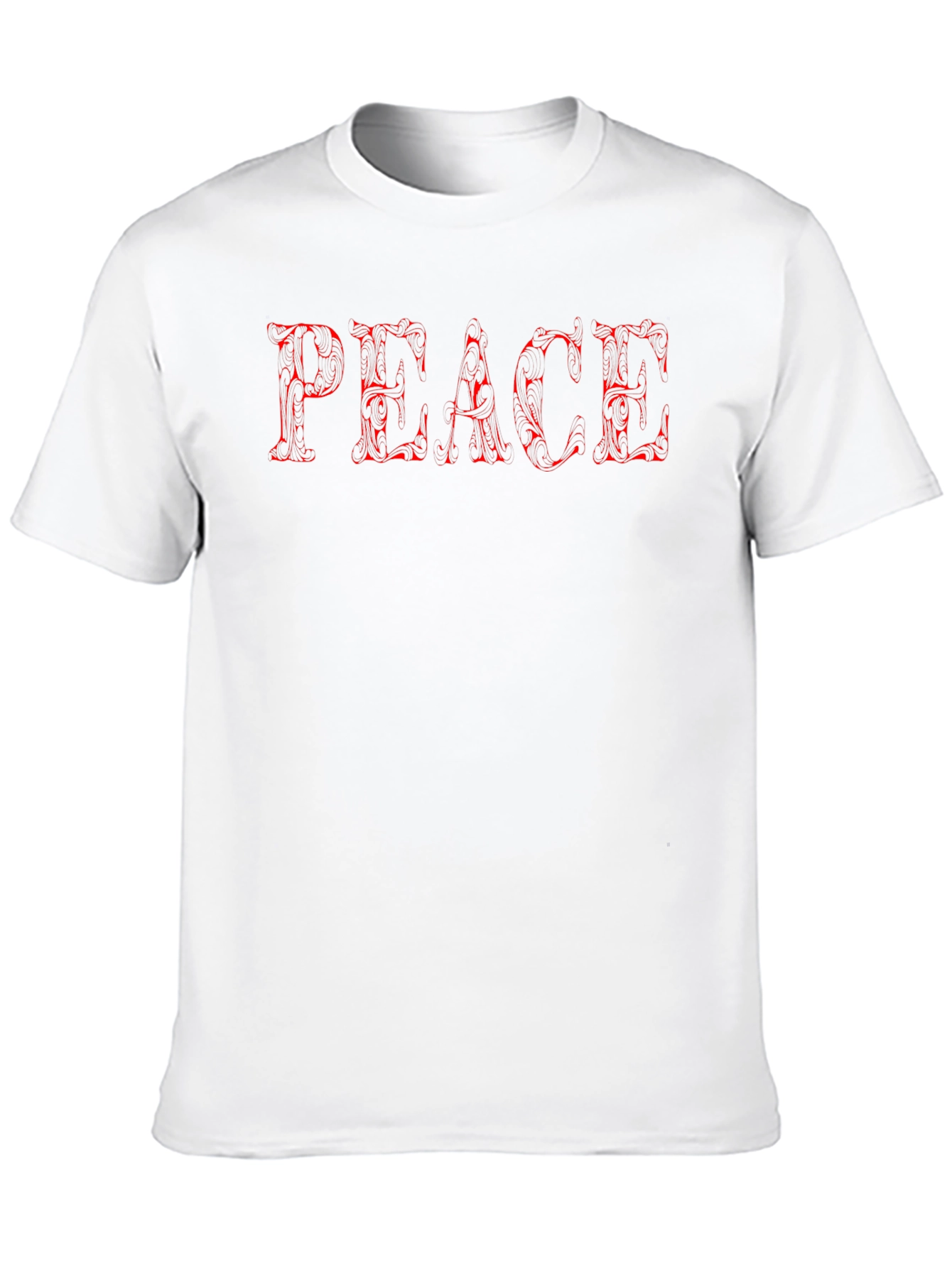 Peace Graphic Tee - Stylish Mens Black T-Shirt