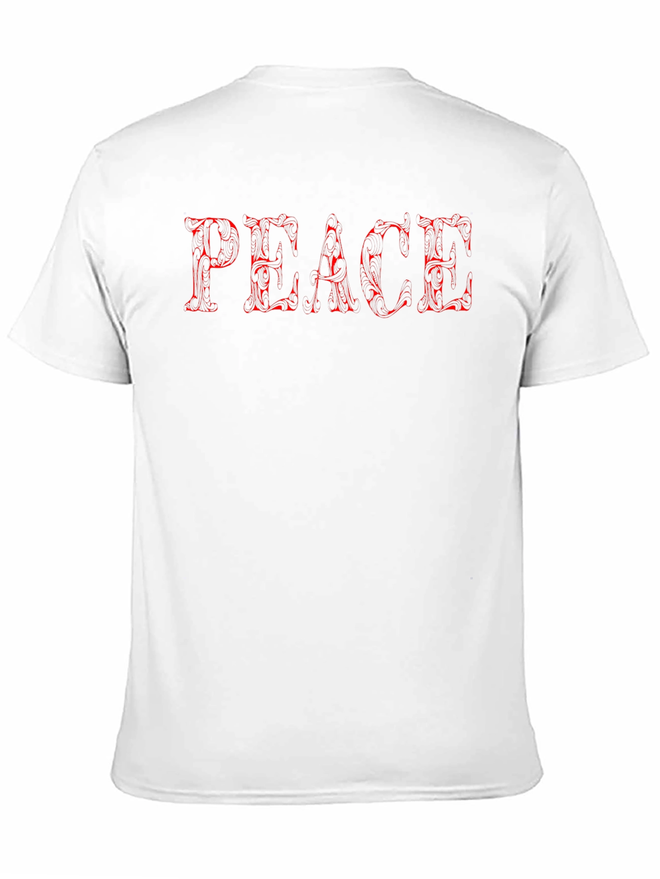 Peace Graphic Tee - Stylish Mens Black T-Shirt