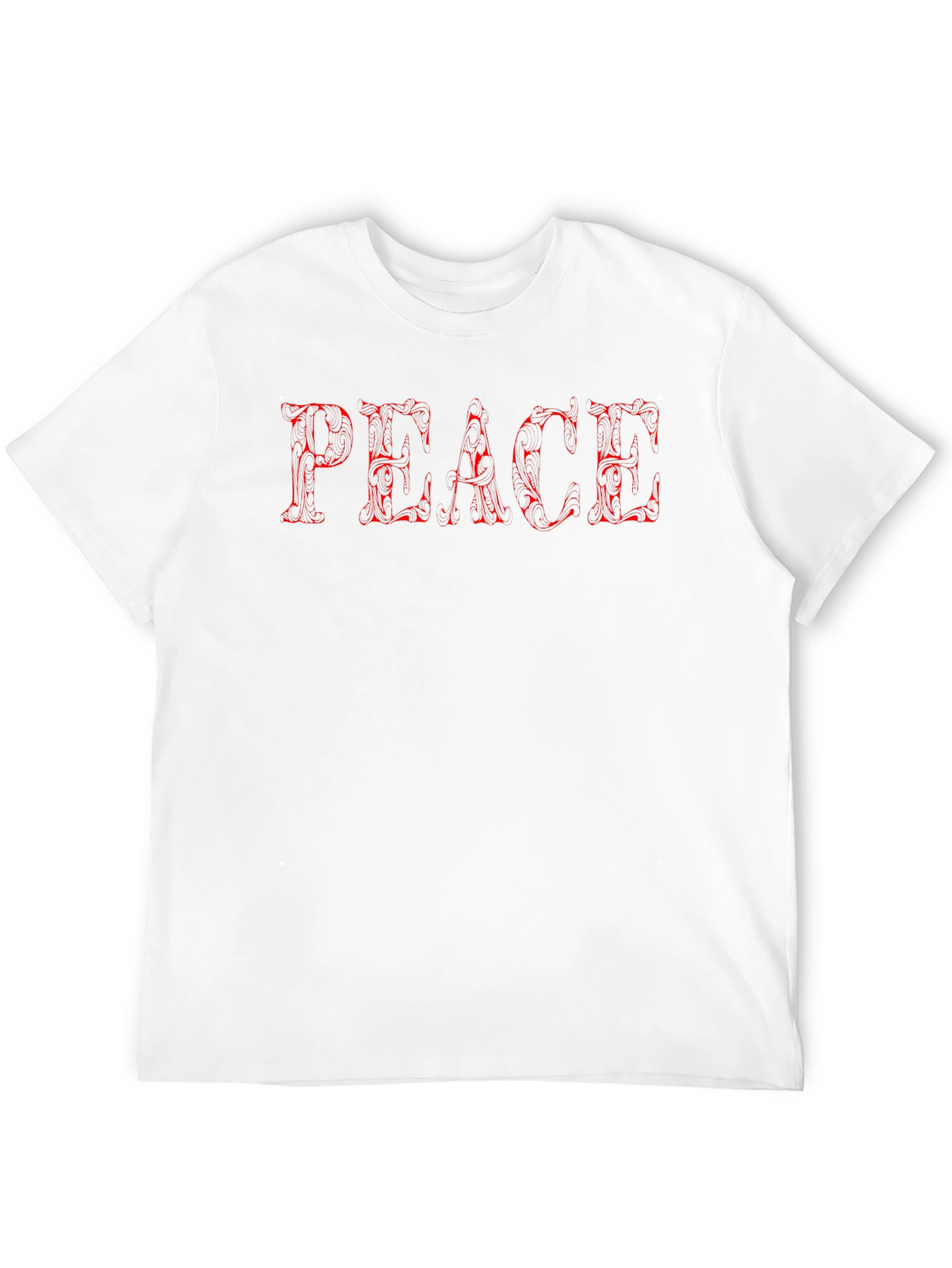 Peace Graphic Tee - Stylish Mens Black T-Shirt