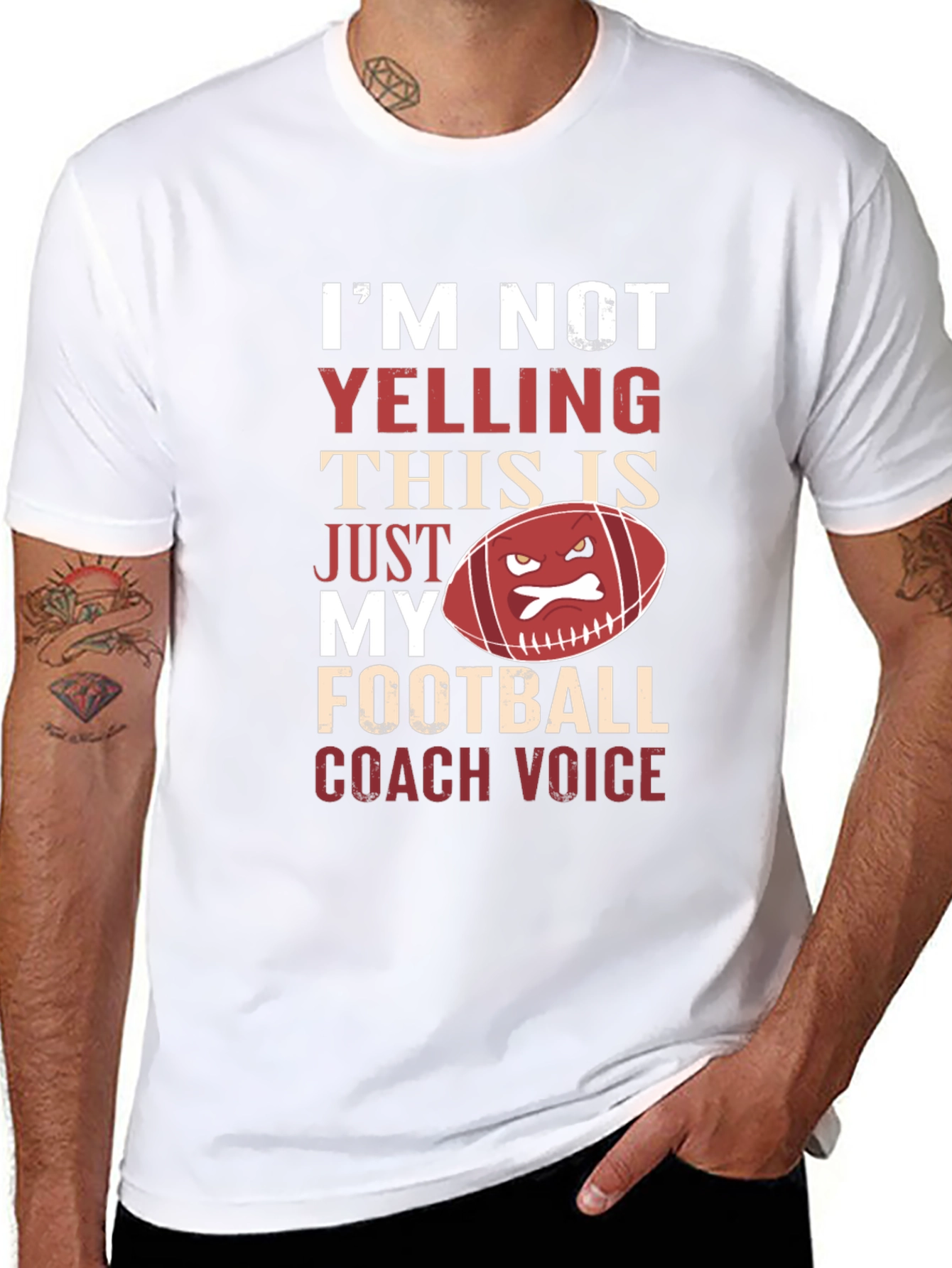 Football Coach Voice Graphic Tee