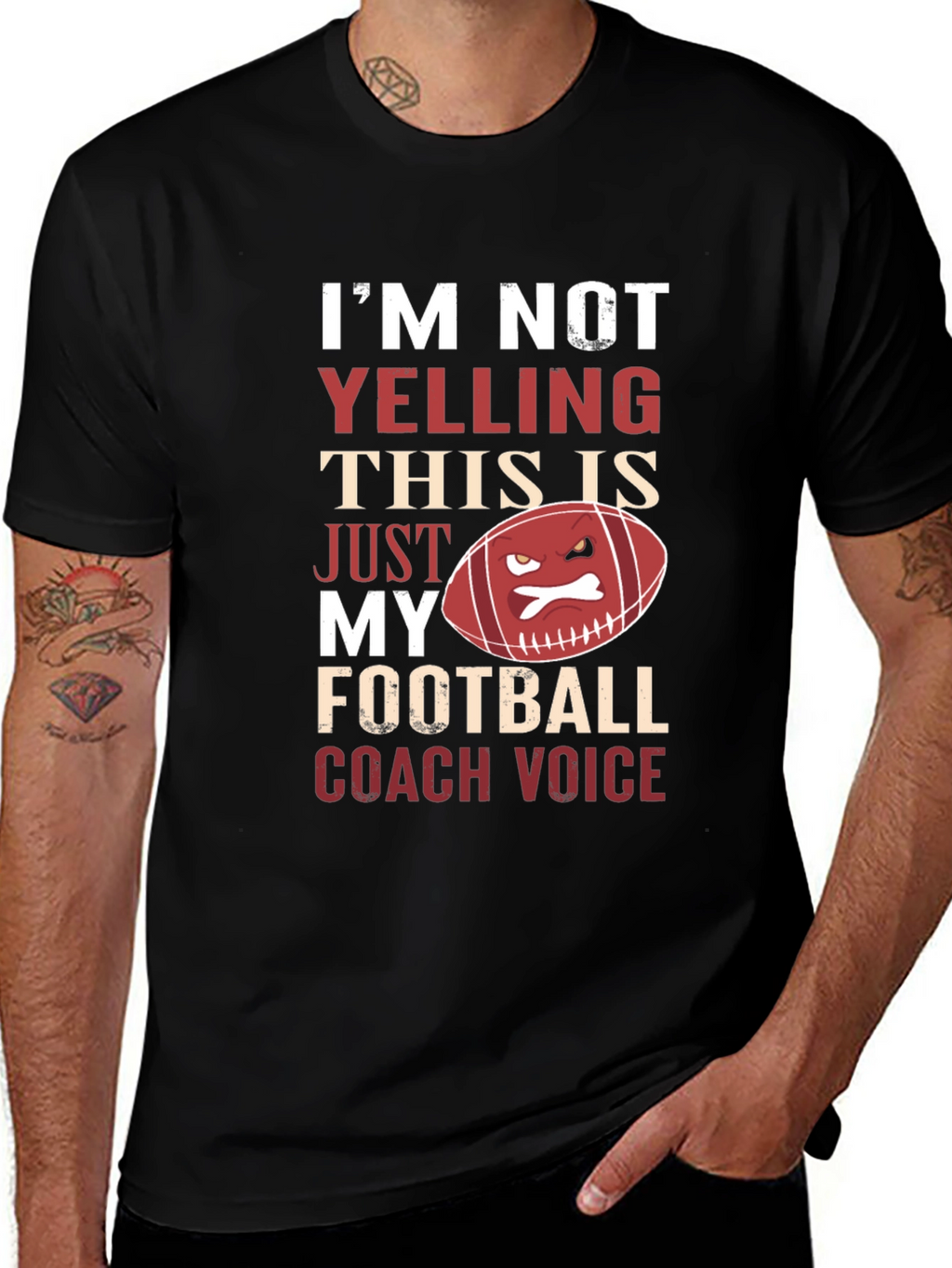 Football Coach Voice Graphic Tee