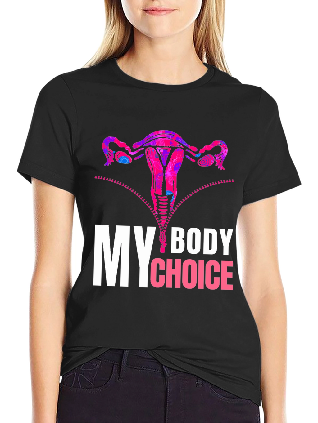 My Body My Choice Uterus Graphic Tee