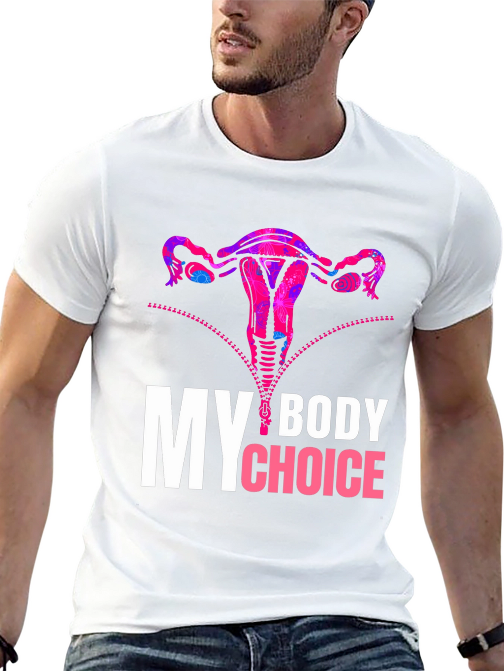 My Body My Choice Uterus Graphic Tee
