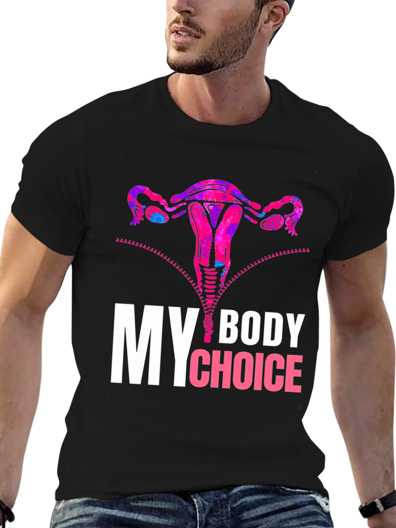 My Body My Choice Uterus Graphic Tee