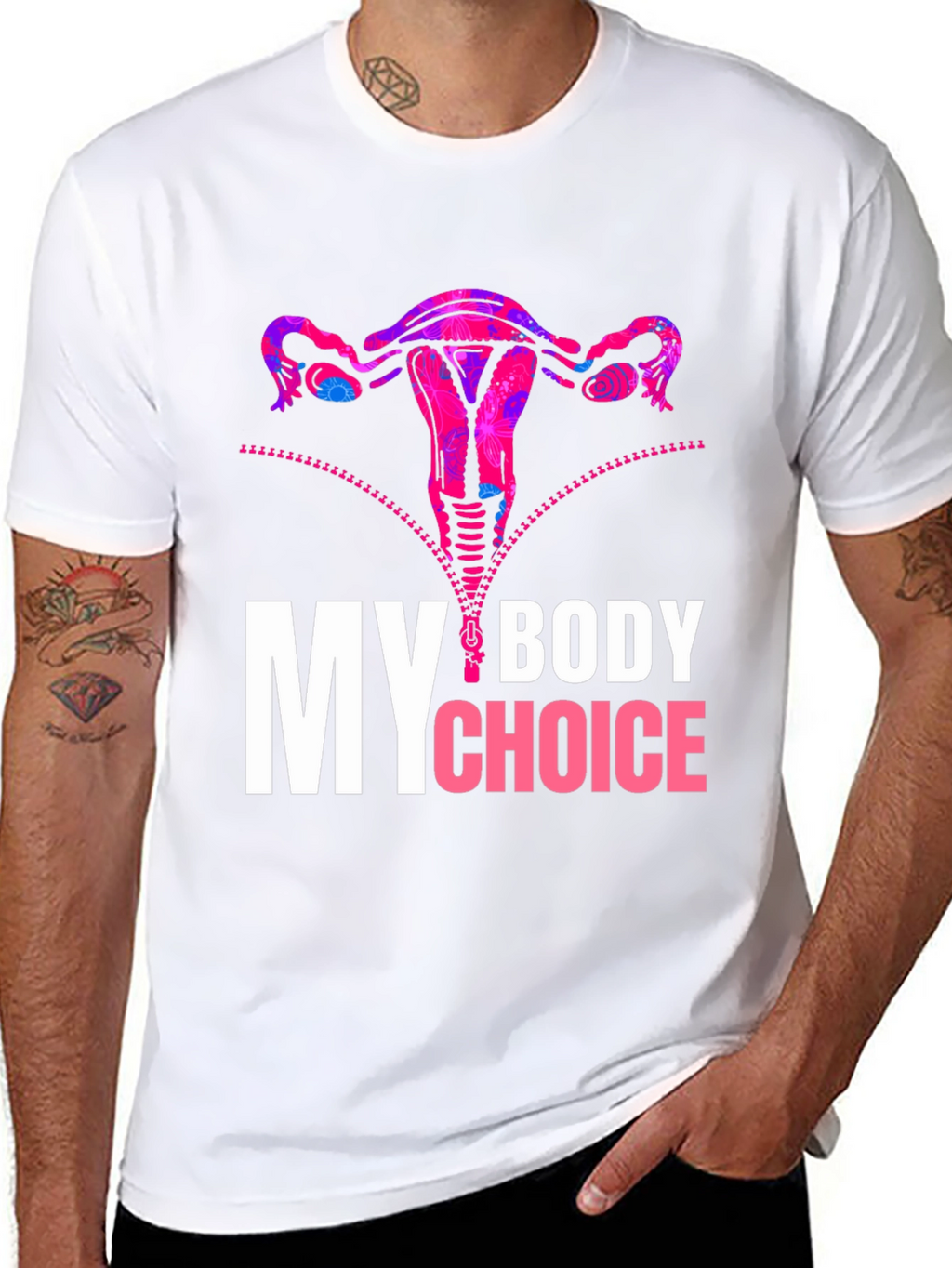 My Body My Choice Uterus Graphic Tee