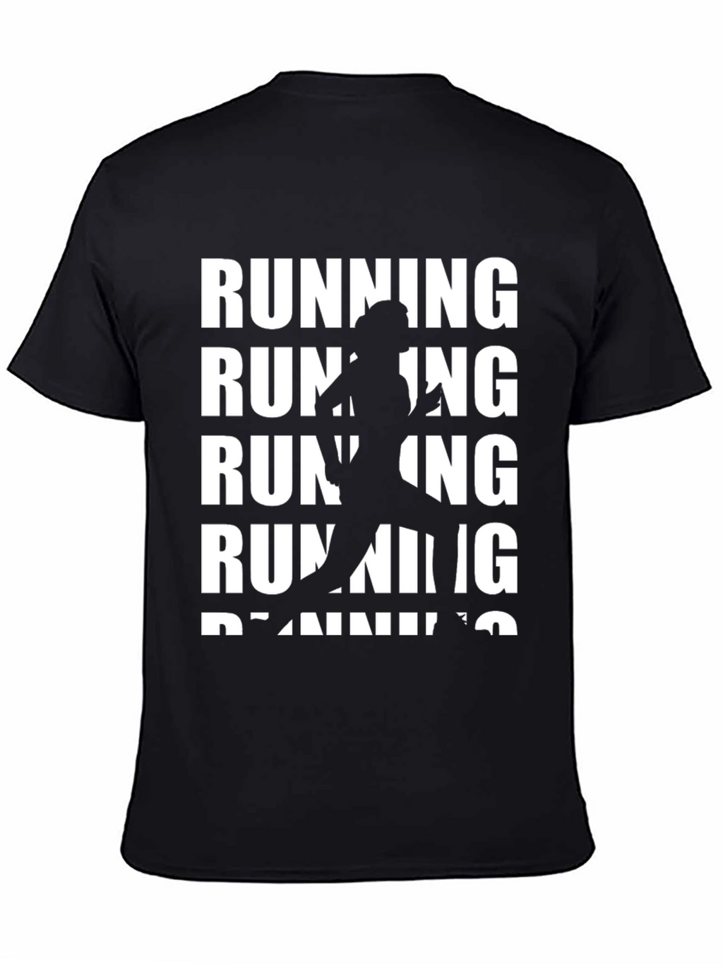 Running Silhouette Graphic Tee - Black