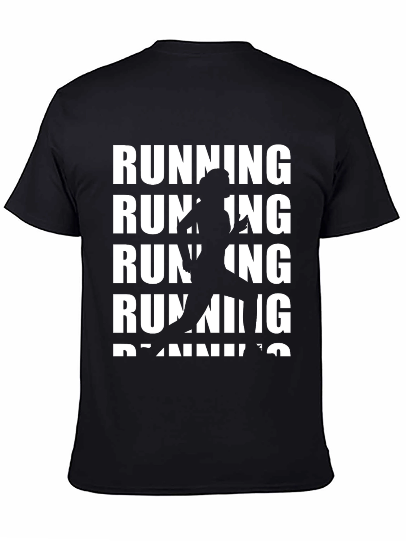 Running Silhouette Graphic Tee - Black