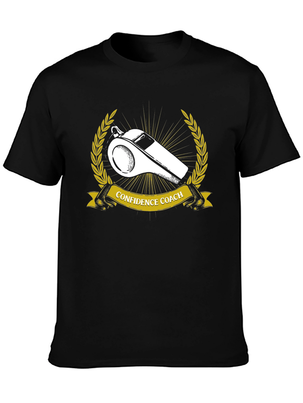 Confidence Coach T-Shirt - Whistle Design