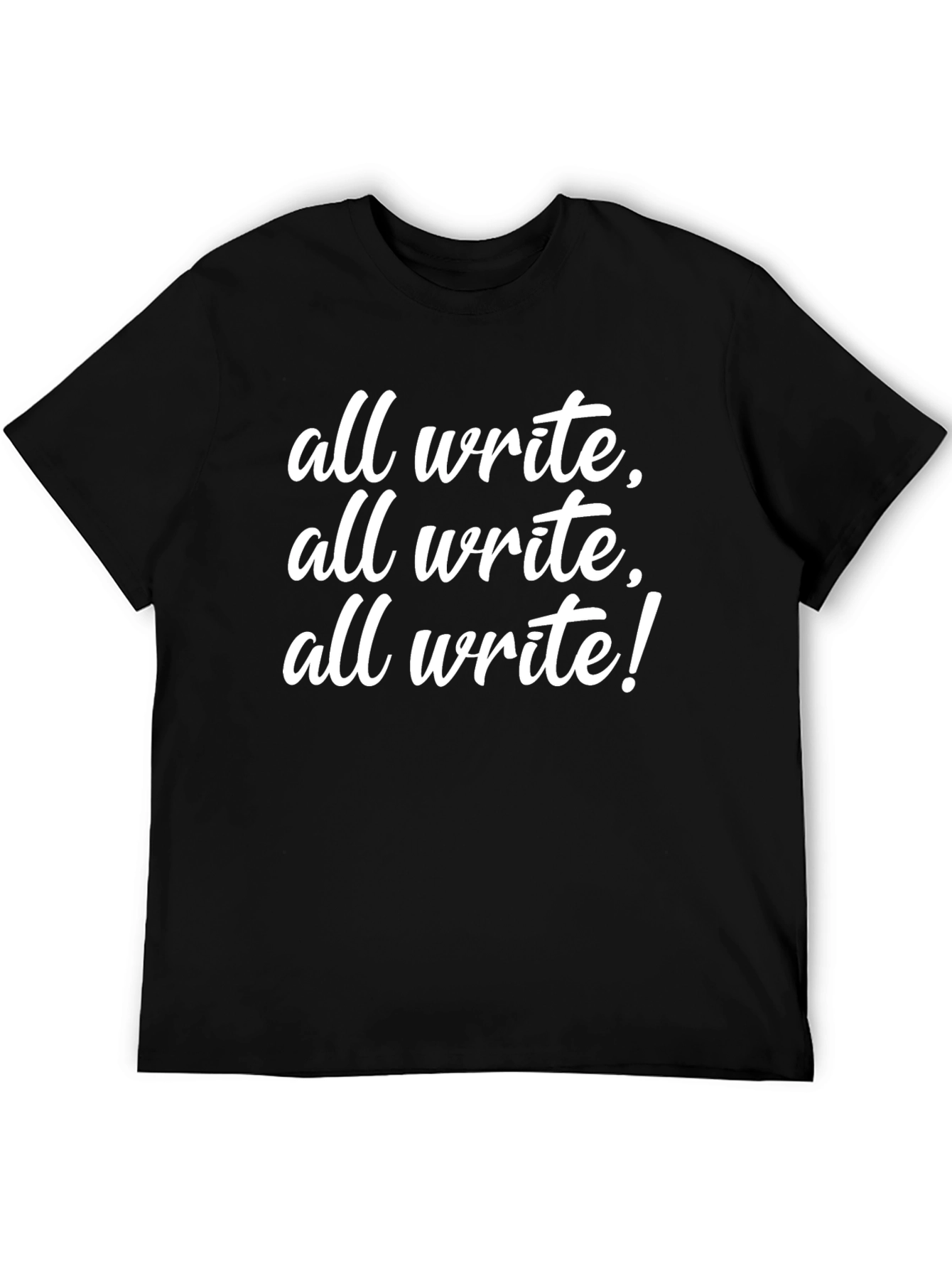 All Write! Graphic Tee - Black Cotton T-Shirt