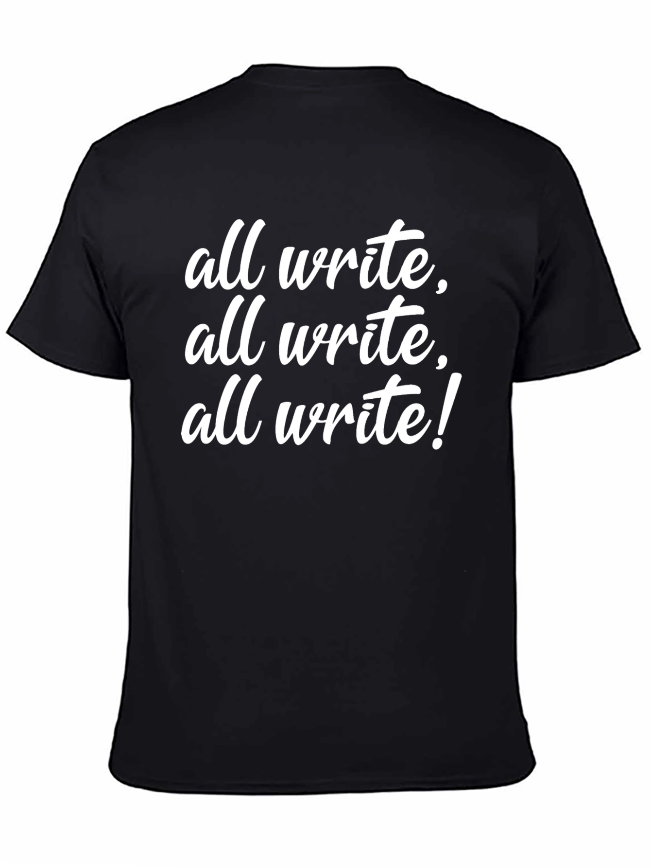 All Write! Graphic Tee - Black Cotton T-Shirt