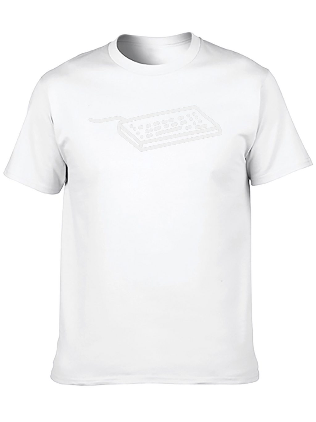 Keyboard Graphic Tee - Retro Tech Style