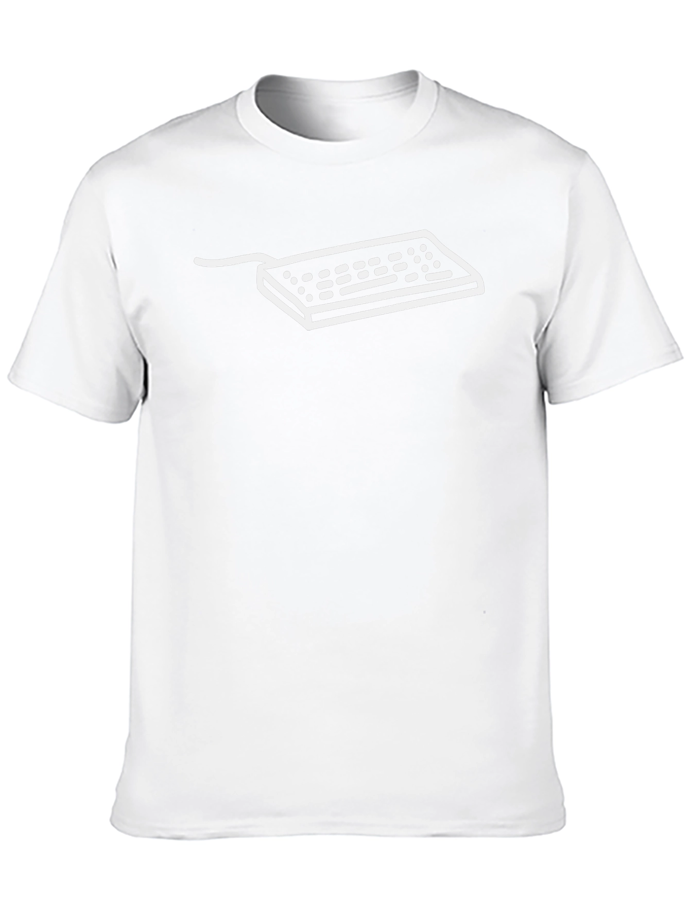 Keyboard Graphic Tee - Retro Tech Style