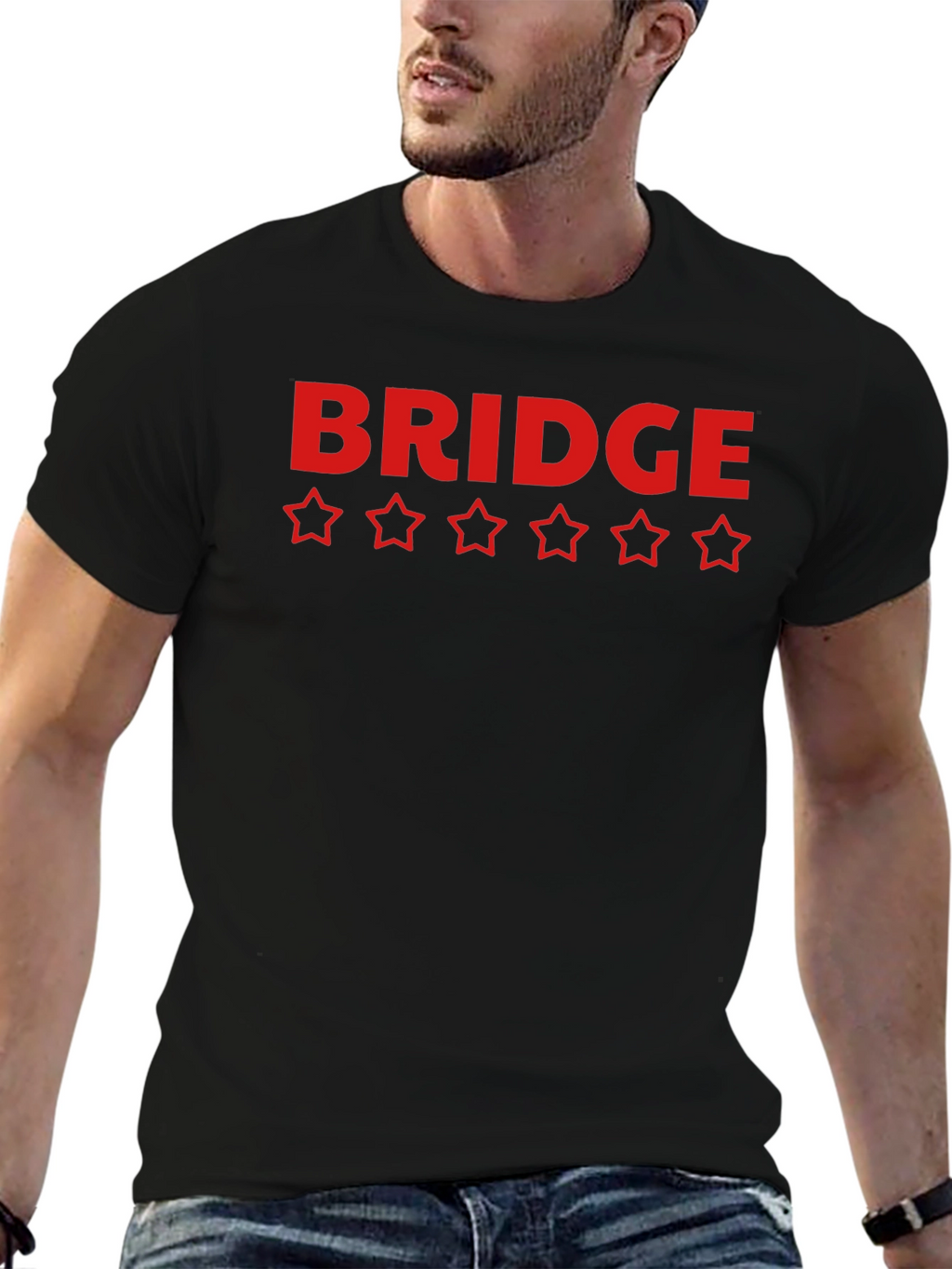 Bridge Five Star Rating Black T-Shirt