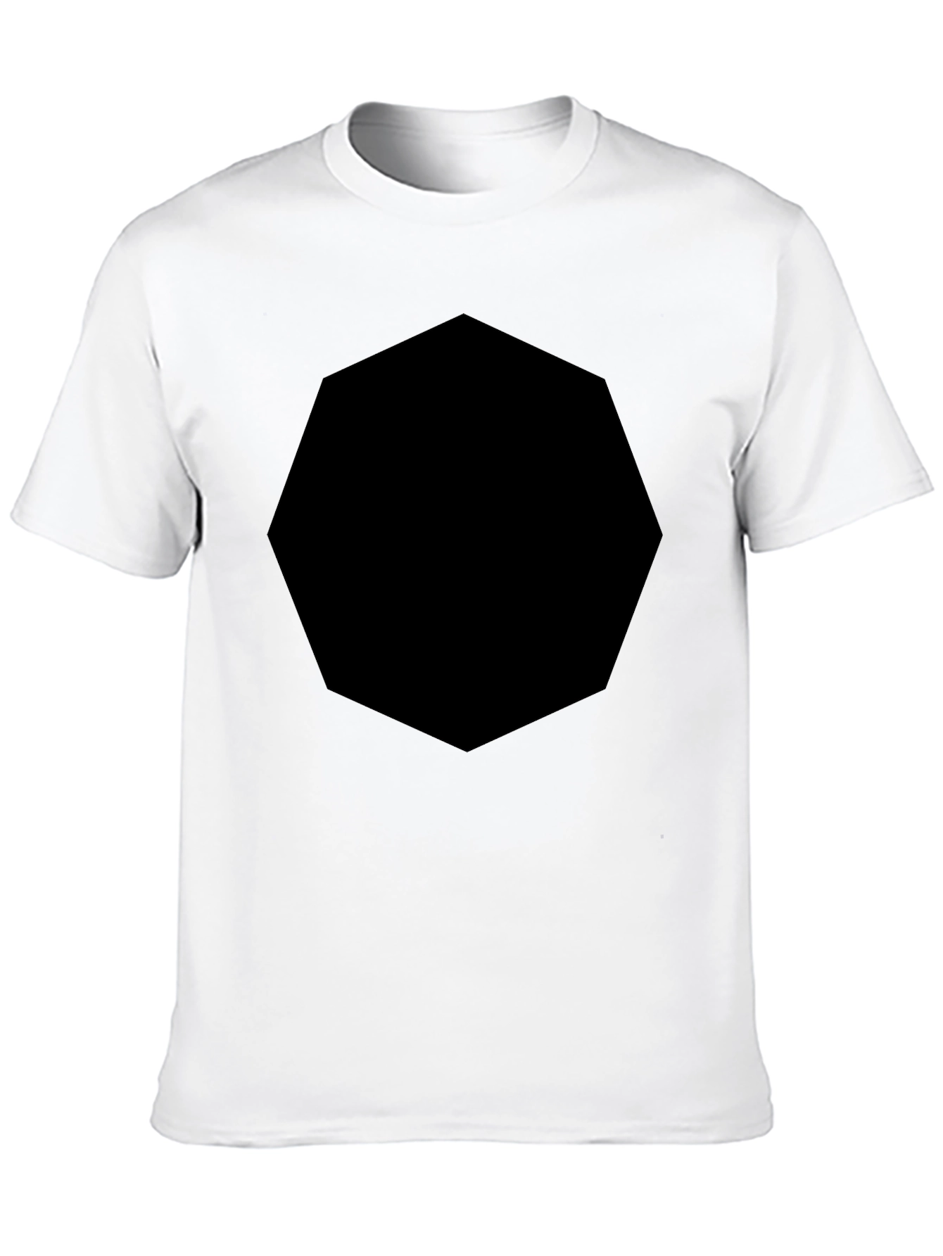 Mens Black Crew Neck T-Shirt
