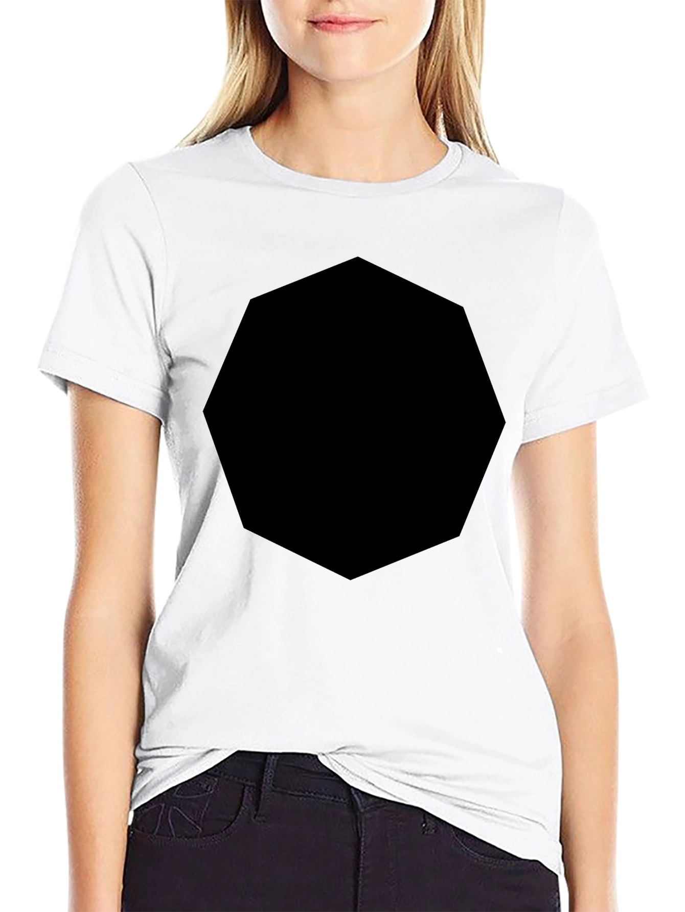 Mens Black Crew Neck T-Shirt