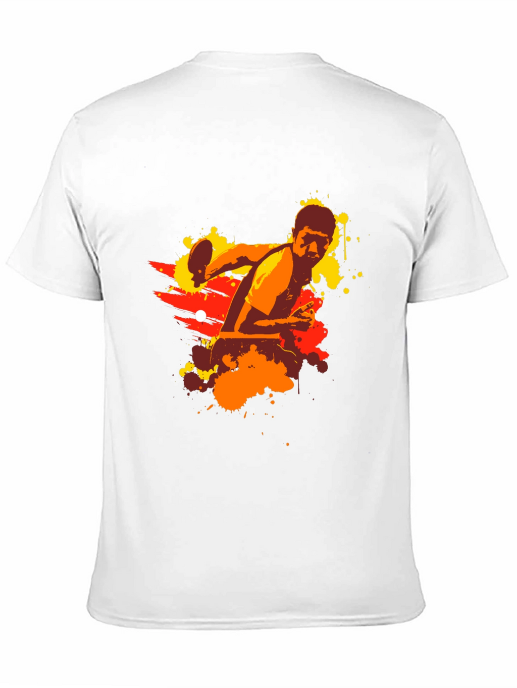 Table Tennis Graphic Tee - Black Cotton Shirt