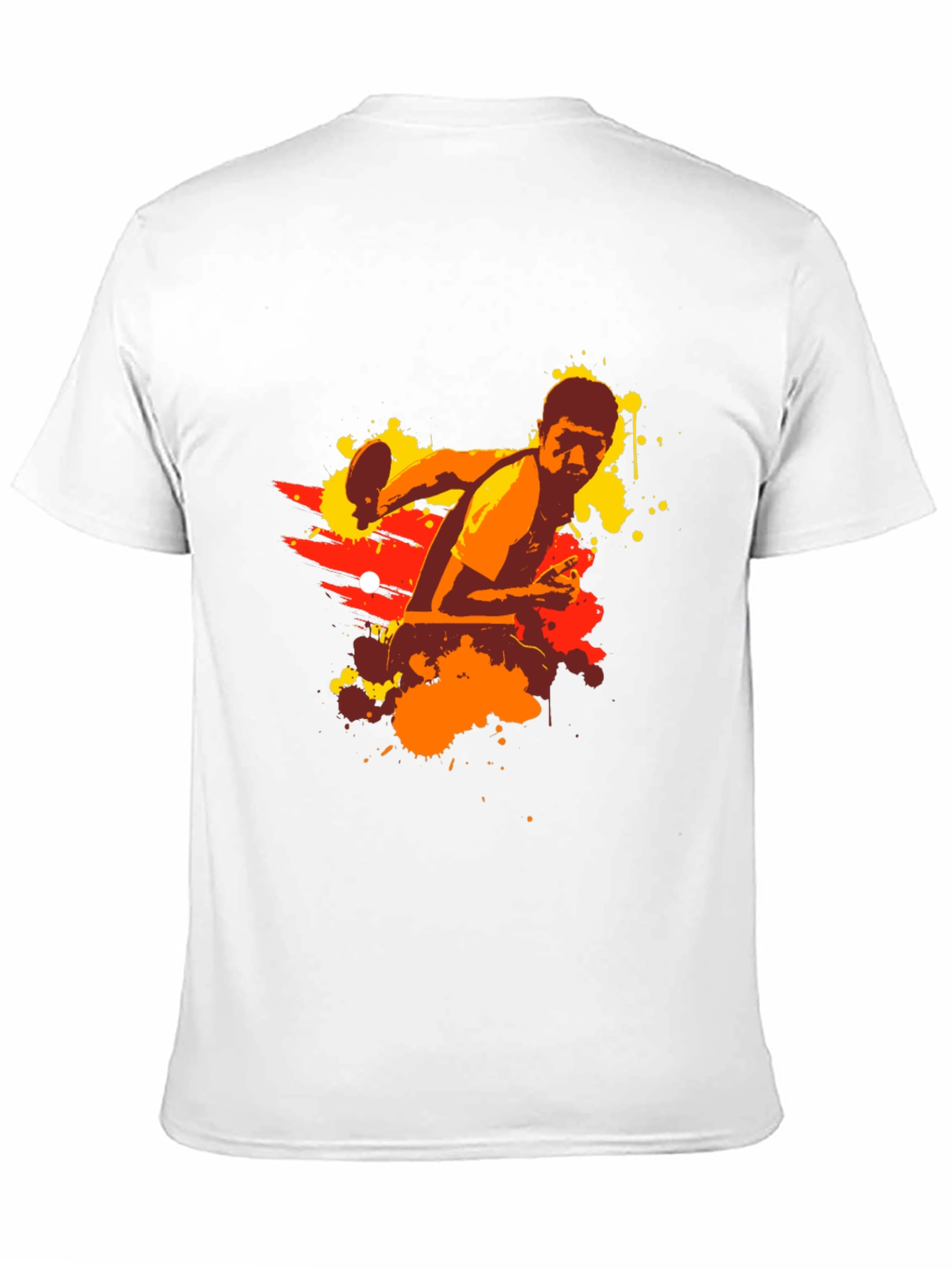 Table Tennis Graphic Tee - Black Cotton Shirt