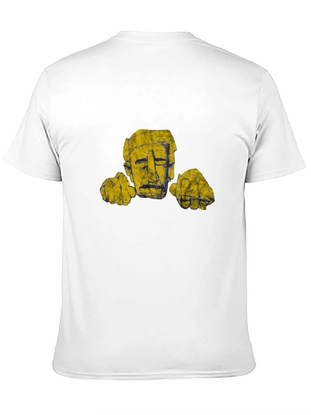 Abstract Head Graphic Black T-Shirt
