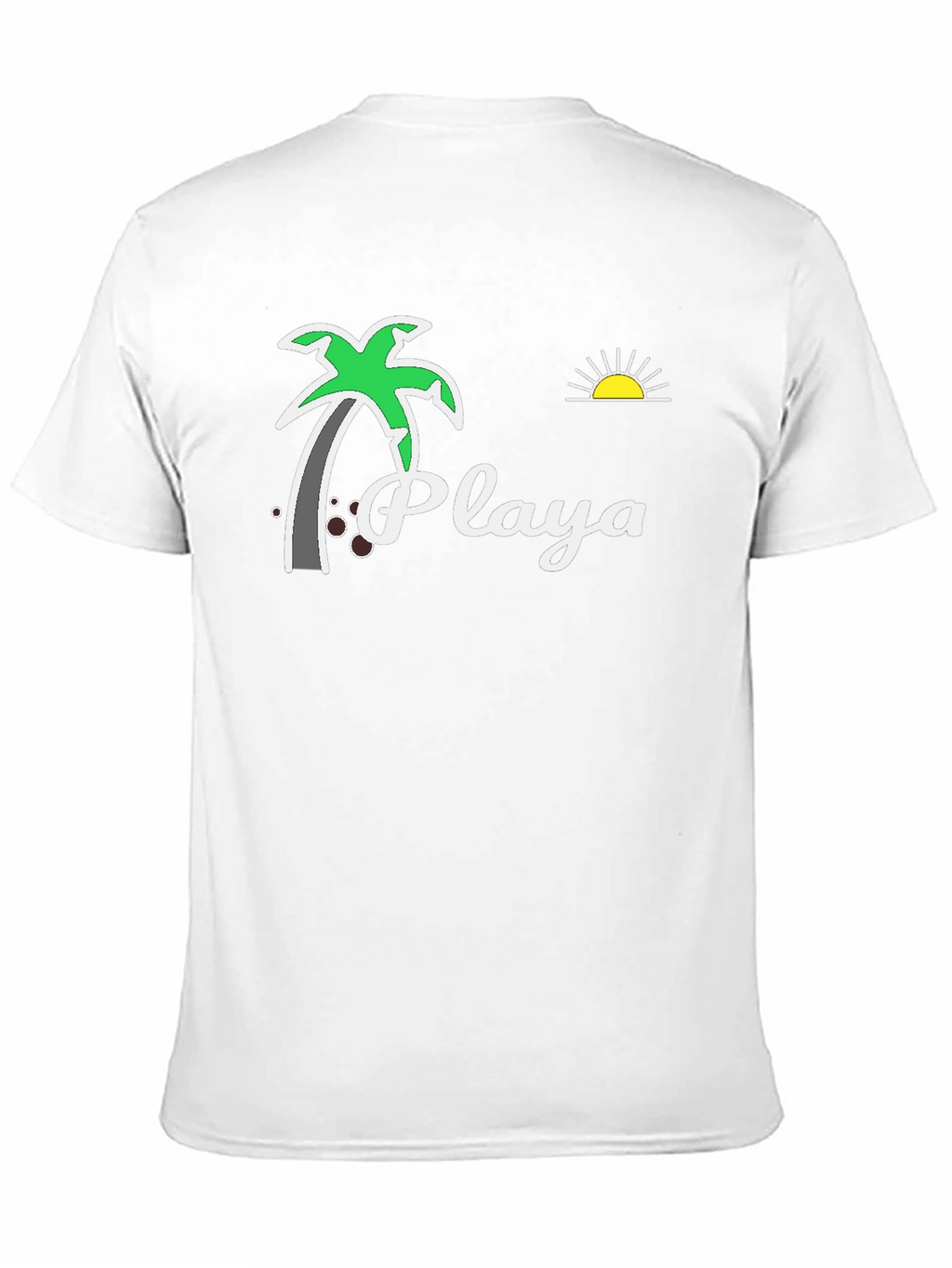 Playa Palm Tree Graphic Tee - Beach Vibes