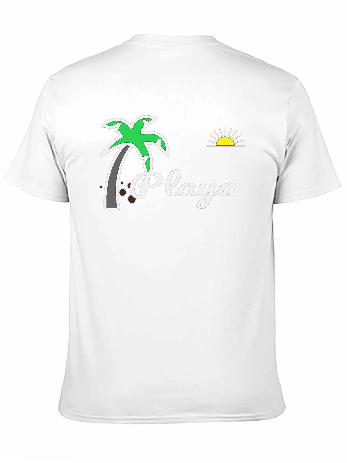 Playa Palm Tree Graphic Tee - Beach Vibes
