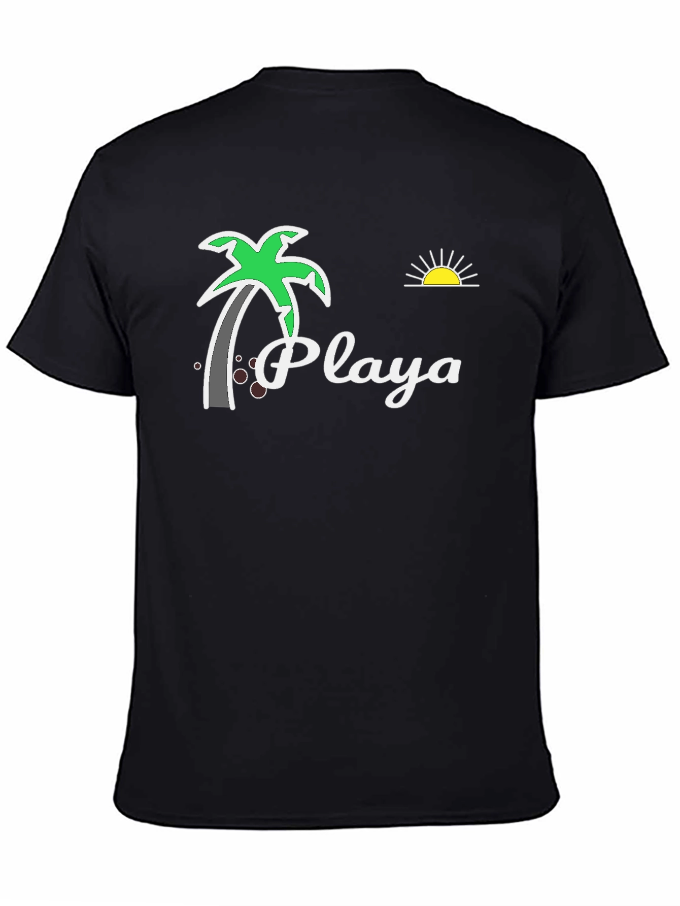 Playa Palm Tree Graphic Tee - Beach Vibes