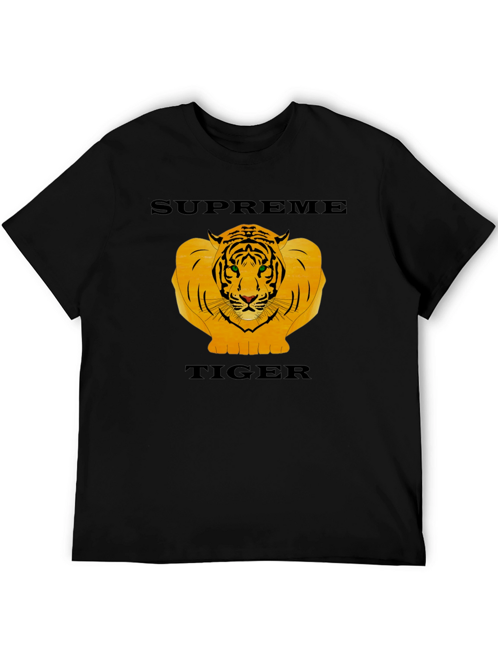 Supreme Tiger Graphic Black T-Shirt