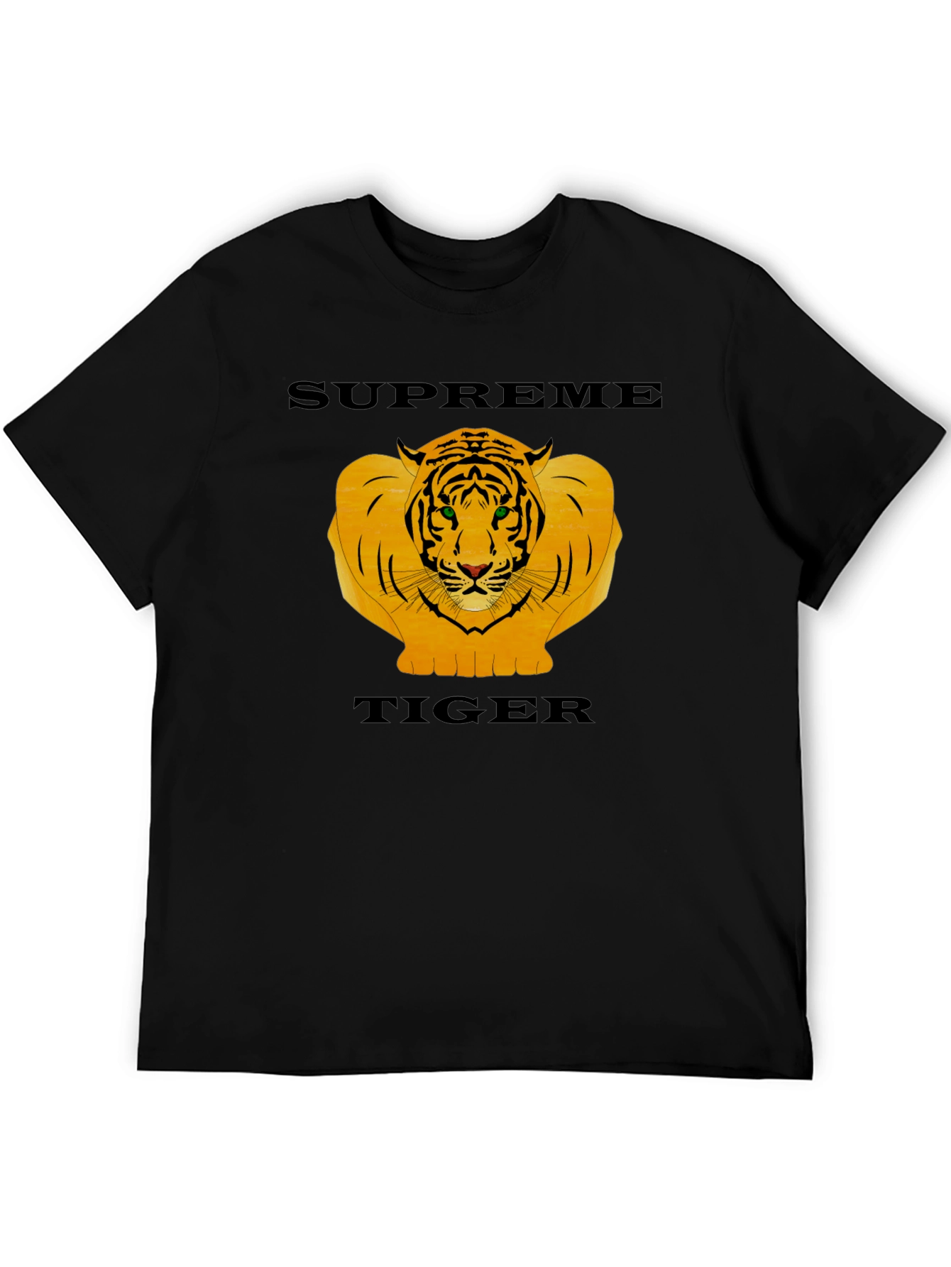 Supreme Tiger Graphic Black T-Shirt