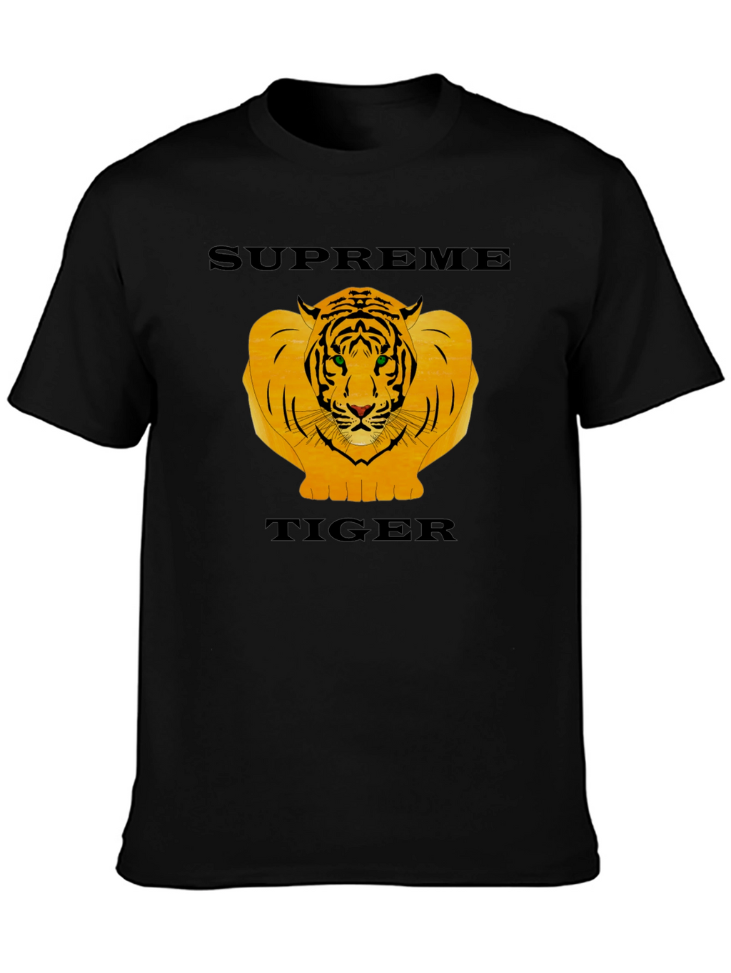 Supreme Tiger Graphic Black T-Shirt