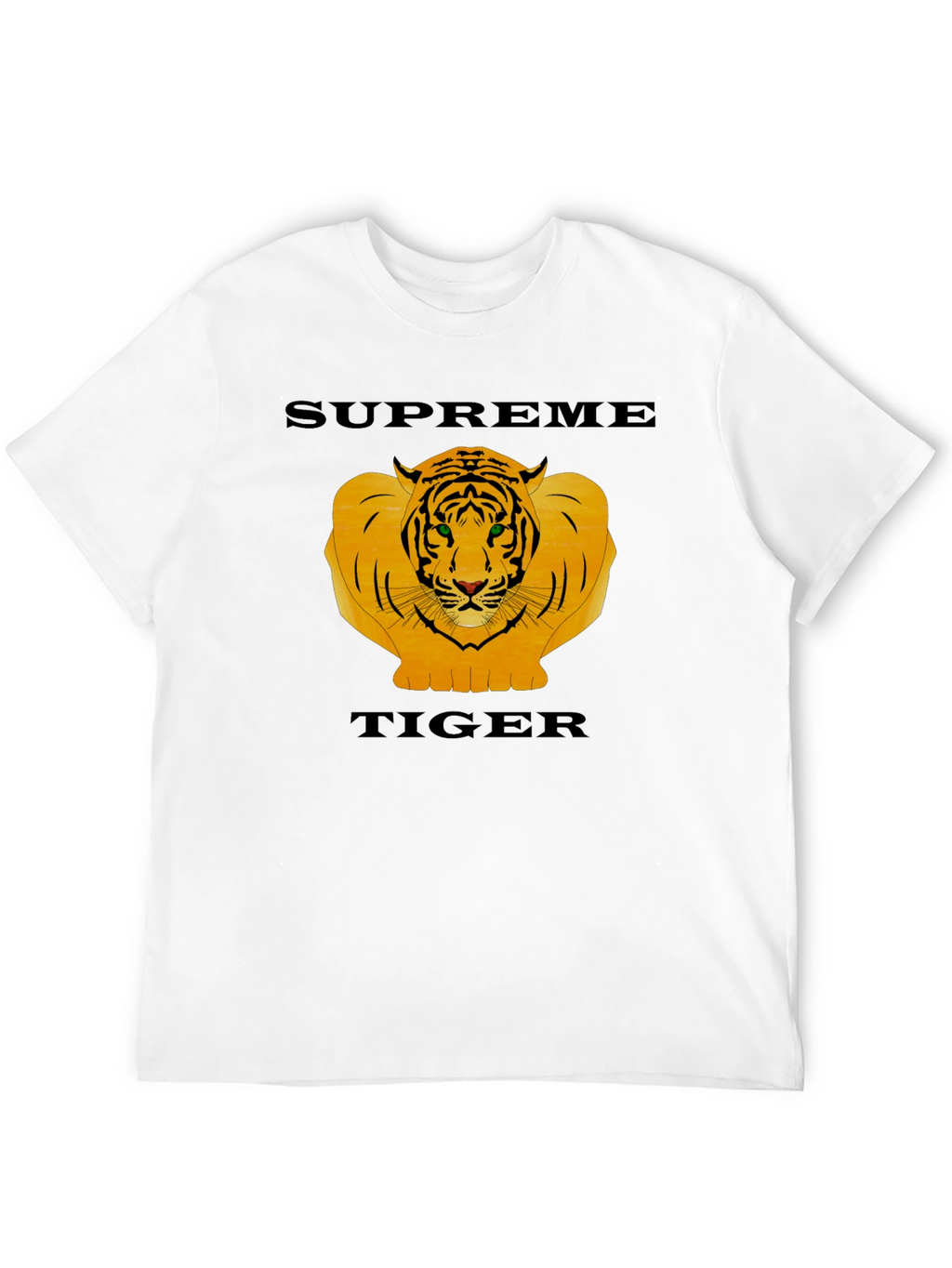 Supreme Tiger Graphic Black T-Shirt